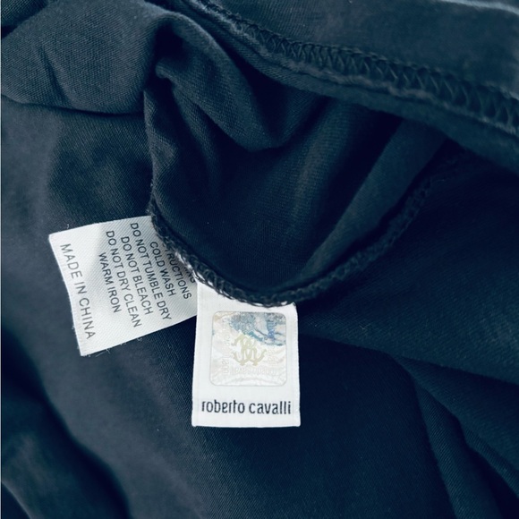 Roberto Cavalli Black T-Shirt for Men - Picture 7 of 7